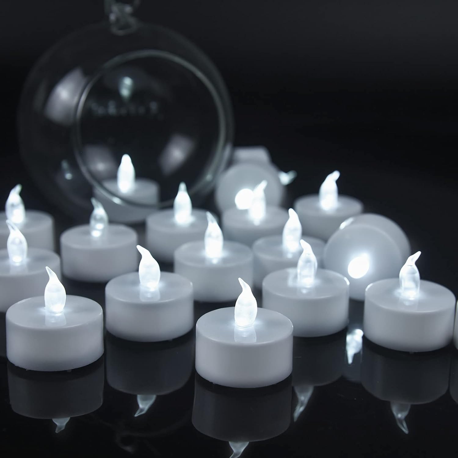 YIWER 12pcs LED Tea Lights, Flameless Tealight Candles