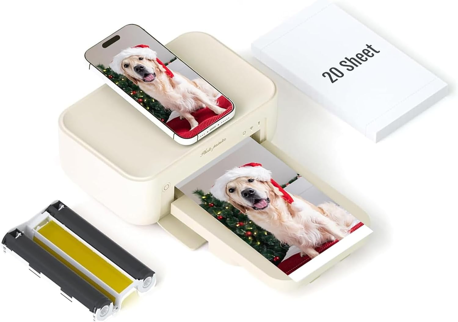 HPRT Photo Printer 4x6, Wi-Fi Wireless Instant Picture