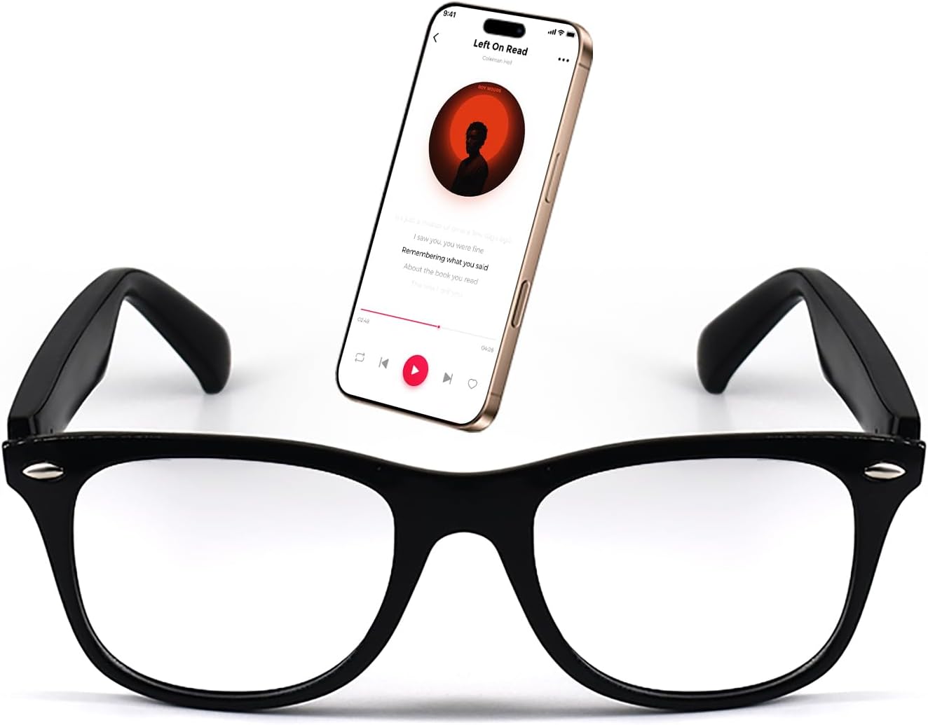 GenXenon Smart Glasses, Bluetooth Audio Glasses for Women