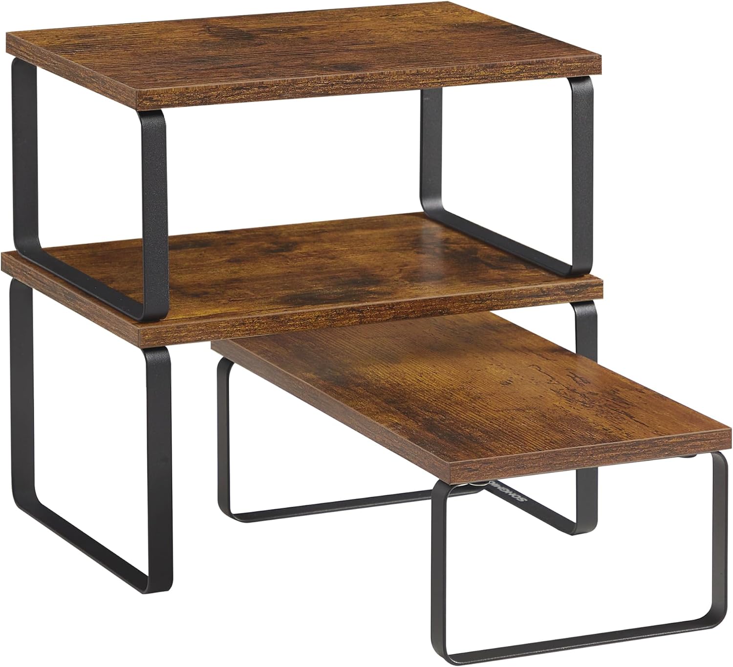 SONGMICS Cabinet Organizer Shelf, Set of 3 Kitchen