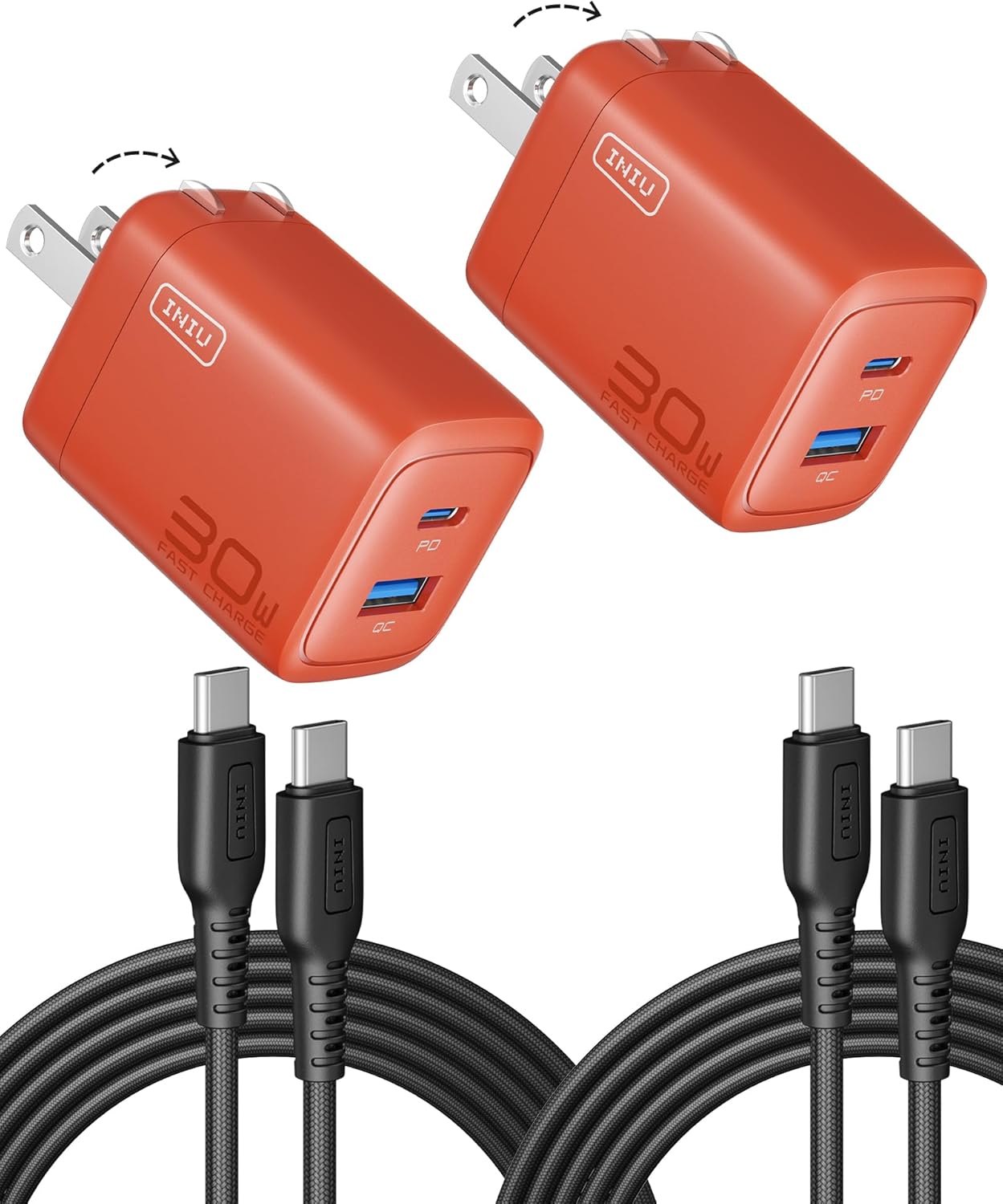 INIU Mini USB C Charger, 30W GaN Fast