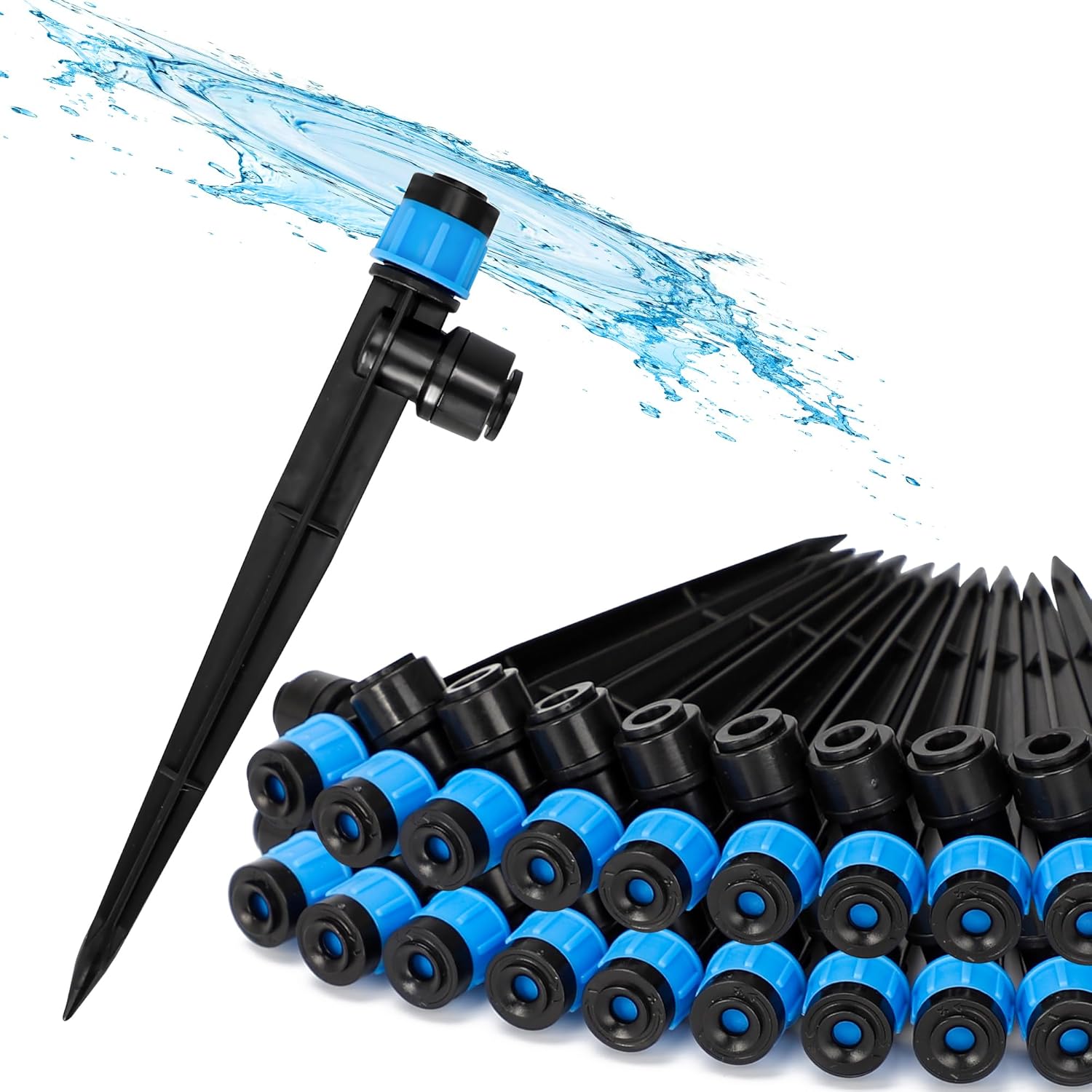 Bonviee 20-Pack Drip Irrigation Emitters, 1/4" Push-to-Connect Adjustable