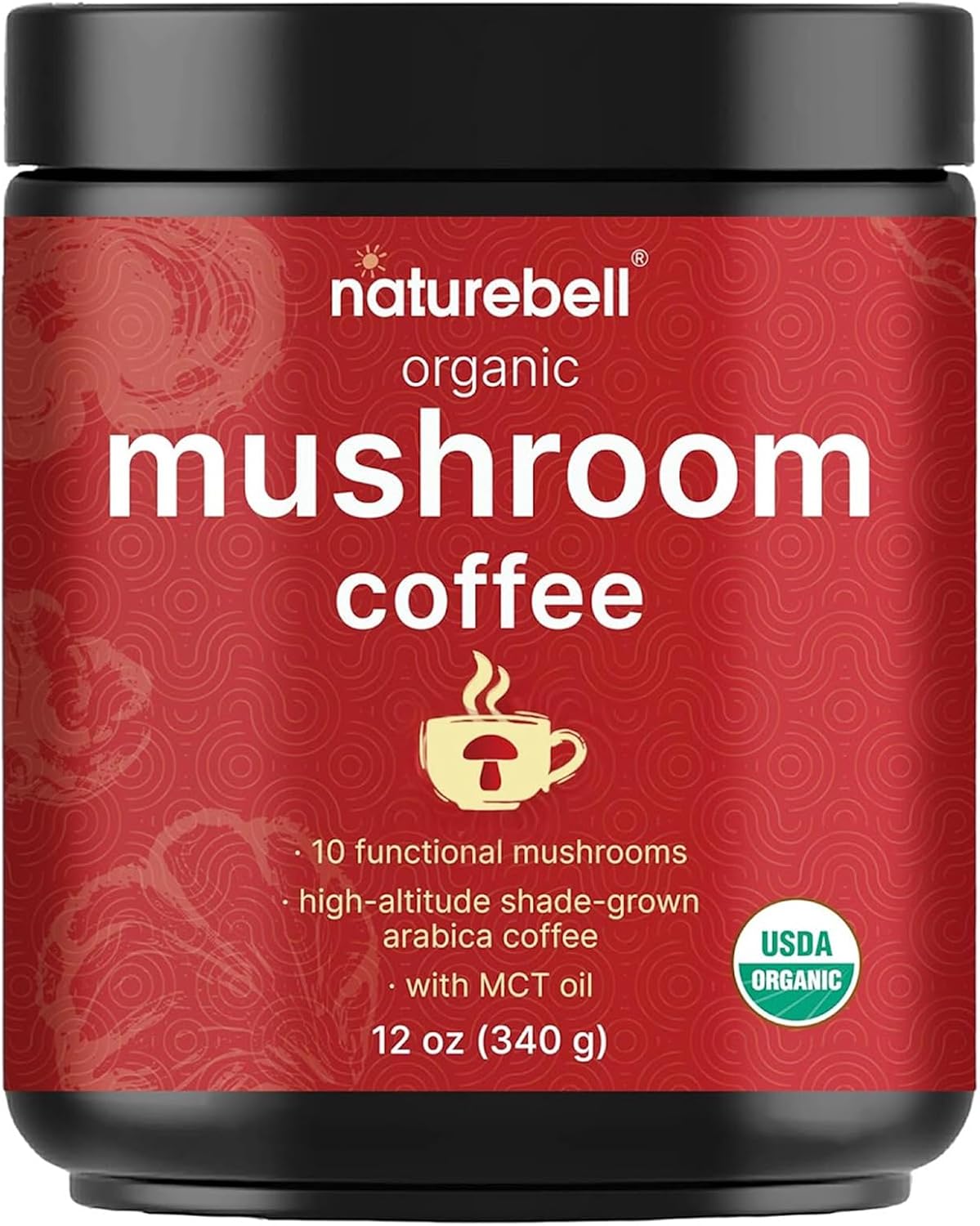 NatureBell Organic Mushroom Coffee - 12 oz -