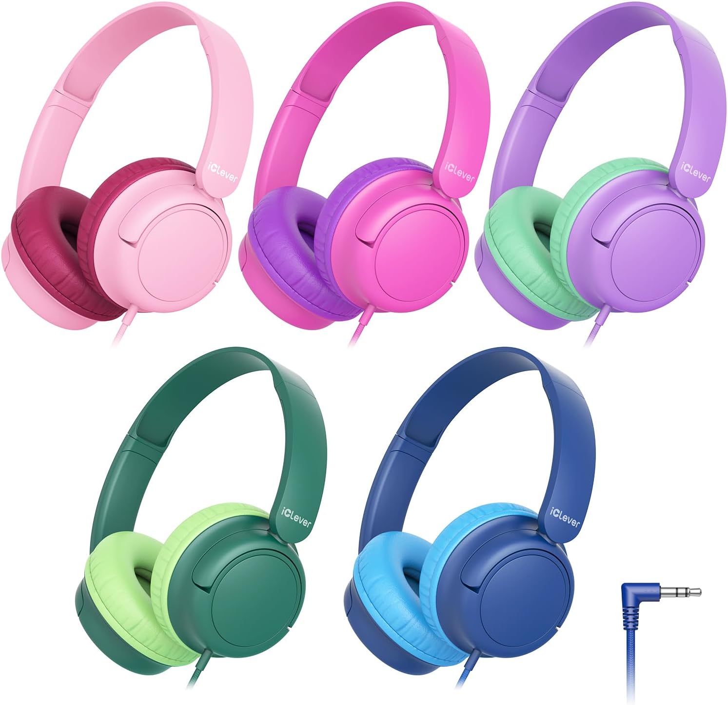 iClever Kids Wired Headphones for School Students K-12