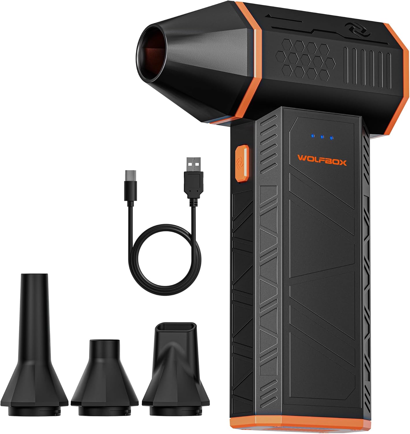 WOLFBOX MegaFlow 50 Compressed Air Duster, 110000RPM Super