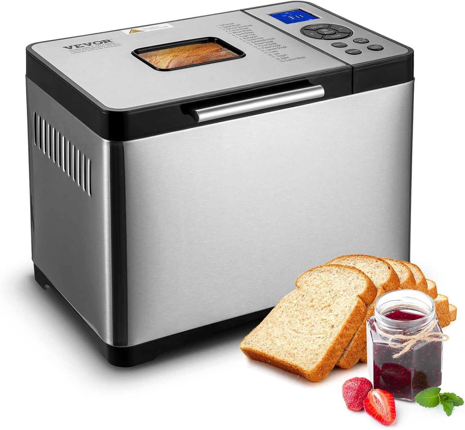 VEVOR Bread Maker, 19-in-1 2LB Dough Machine, Nonstick
