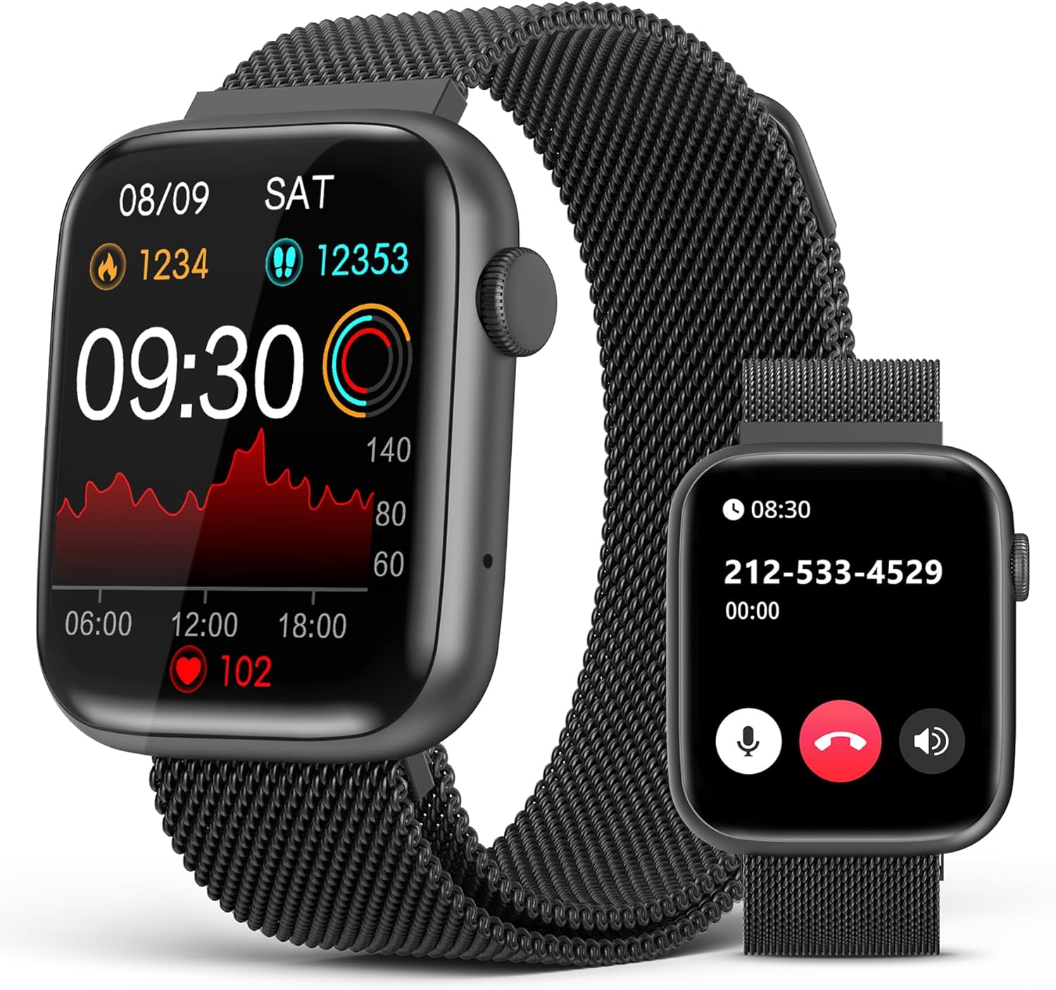 EarlySincere Smart Watches for Men Women, 1.9" HD