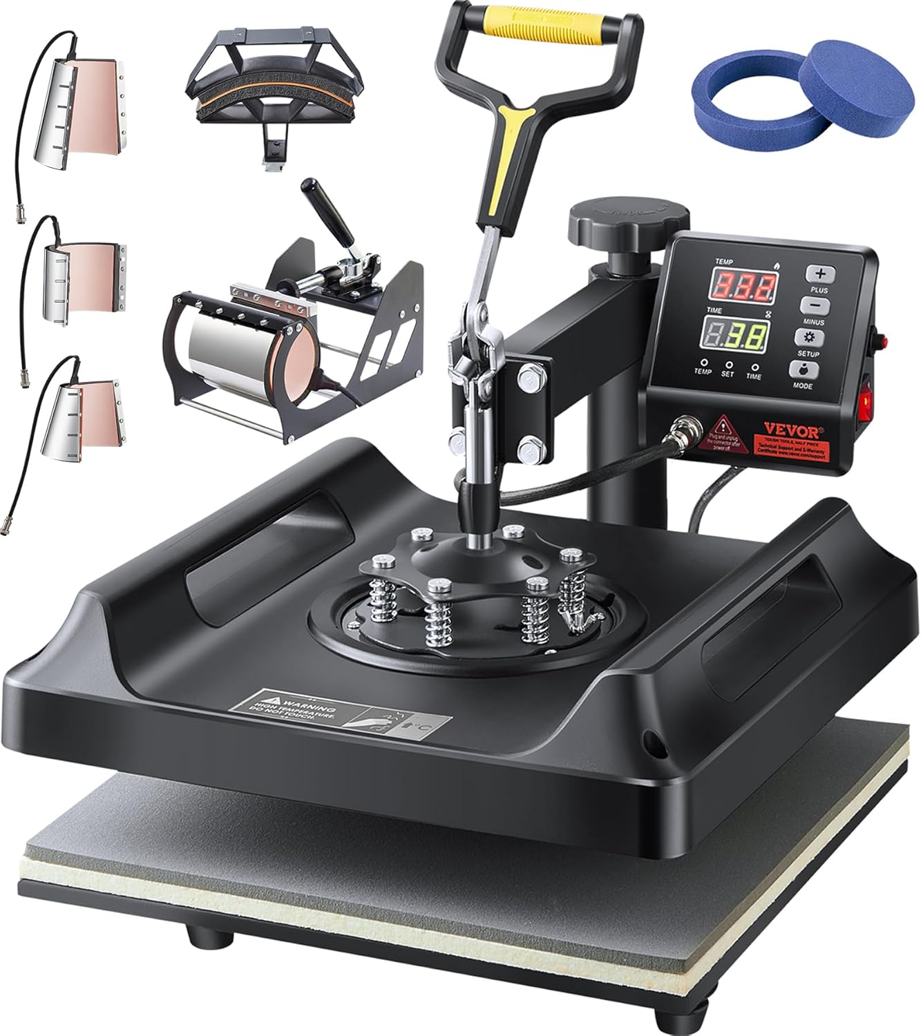 VEVOR 8 in 1 Heat Press Machine 15x15