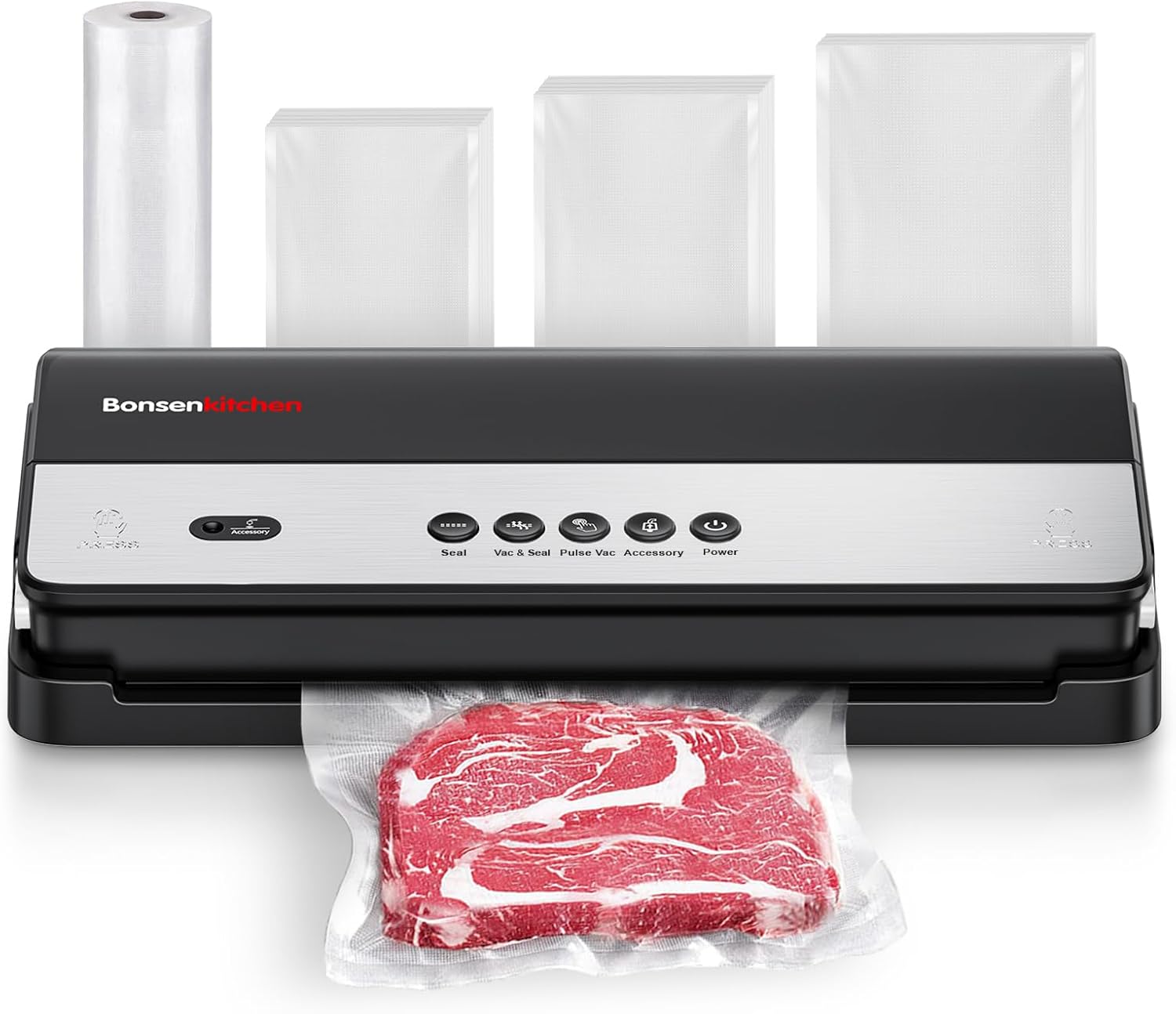 Bonsenkitchen Vacuum Sealer, Multi-Functional Food Sealer with 1