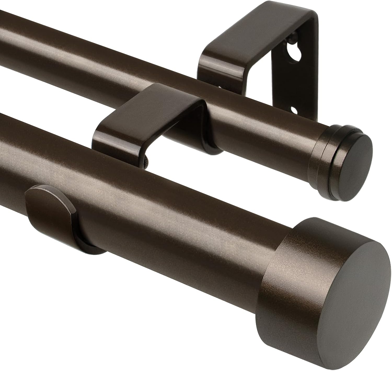 KAMANINA 1 Inch Double Curtain Rod 36 to