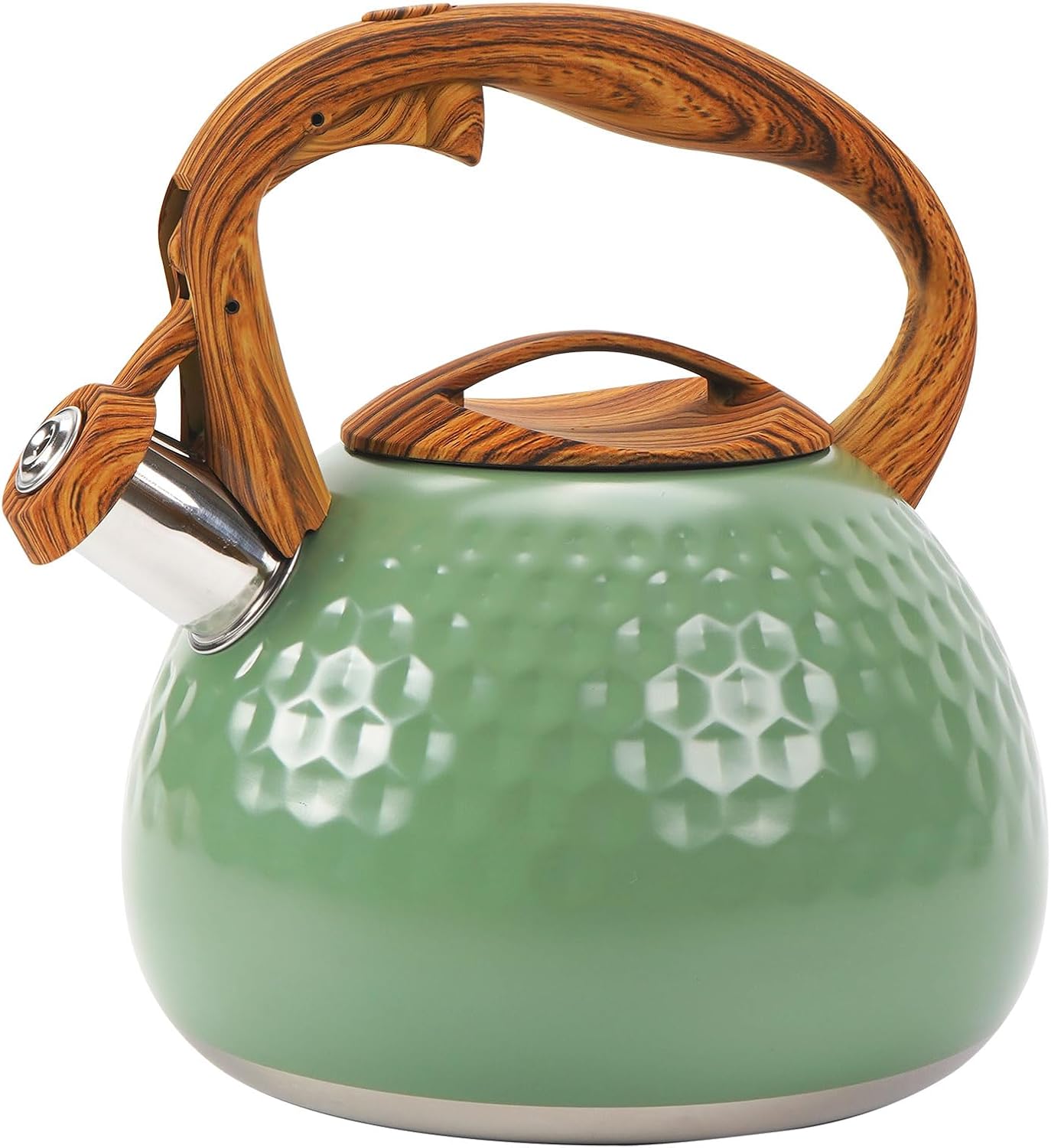 Foedo Stovetop Whistling Tea Kettle 3.2QT - Stainless