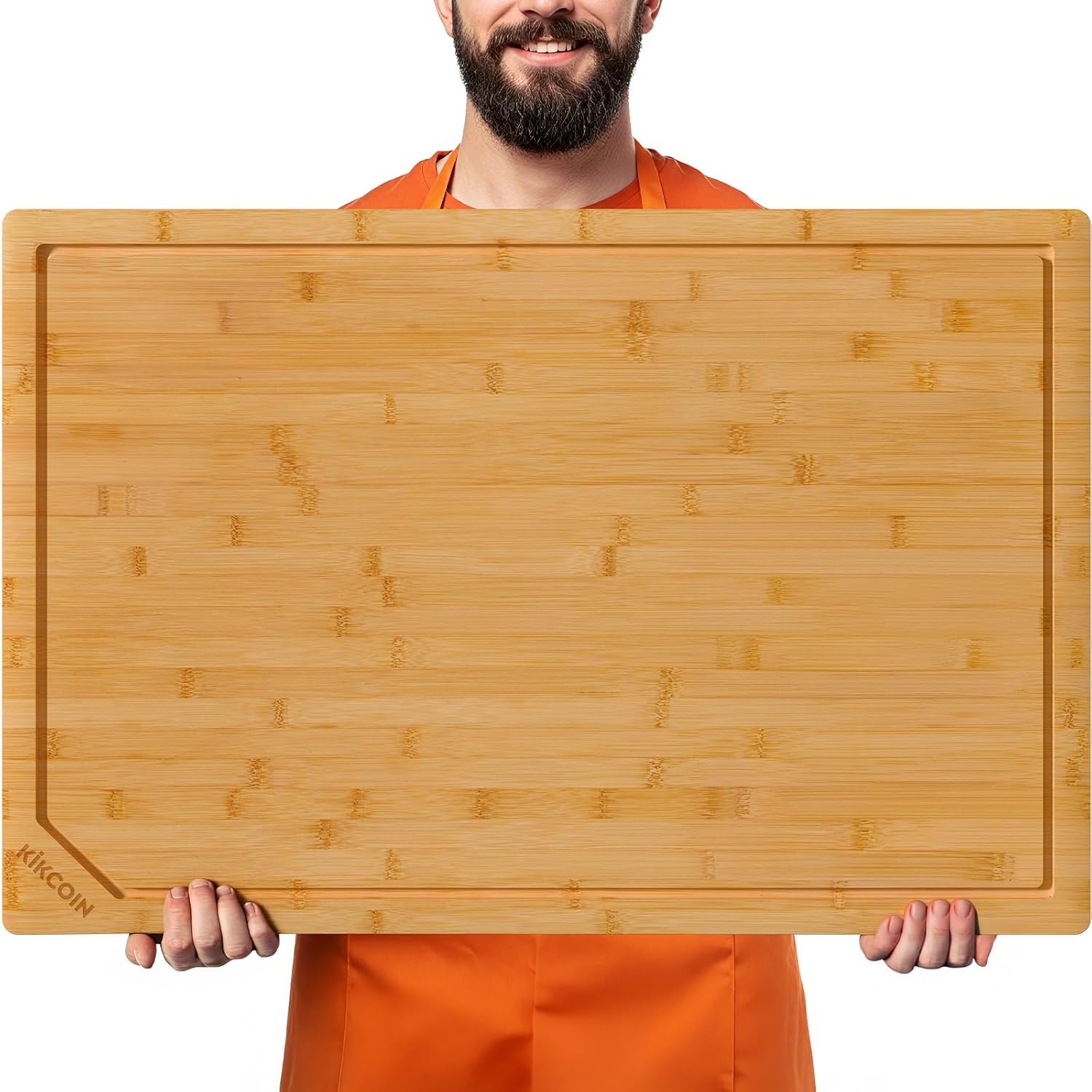 Kikcoin 36 x 24 Bamboo Cutting Board for