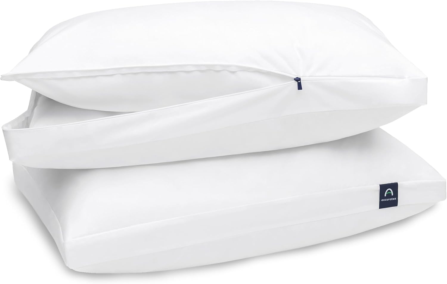 ACCURATEX Fluffy Pillow Cover, 100% Cotton Shell Filled