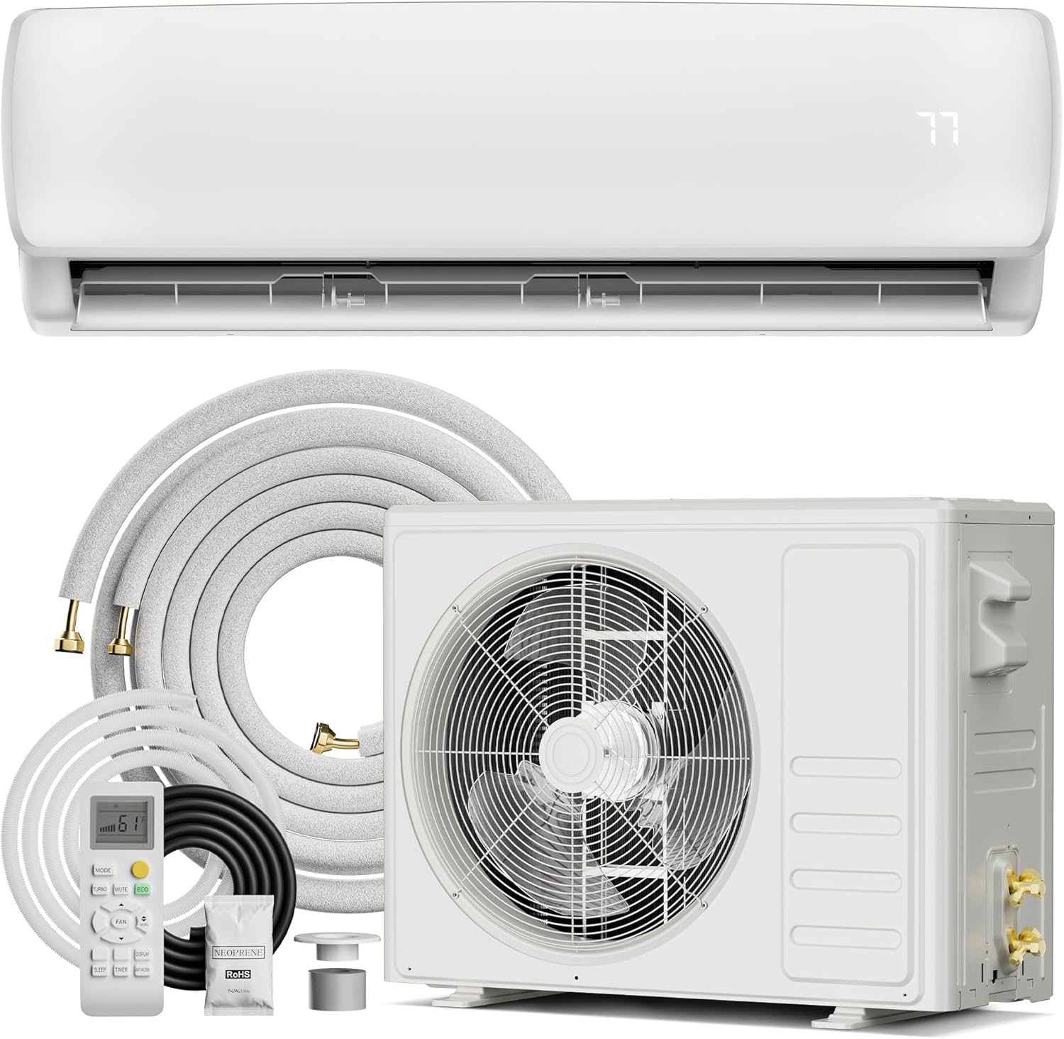 Mountman 18000 BTU Mini Split AC/Heating System,19 SEER2