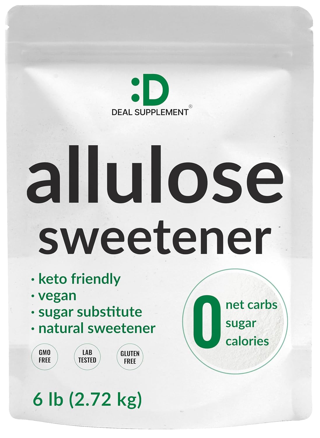 Allulose Sweetener, 6 Pounds – Natural Sugar Substitute,