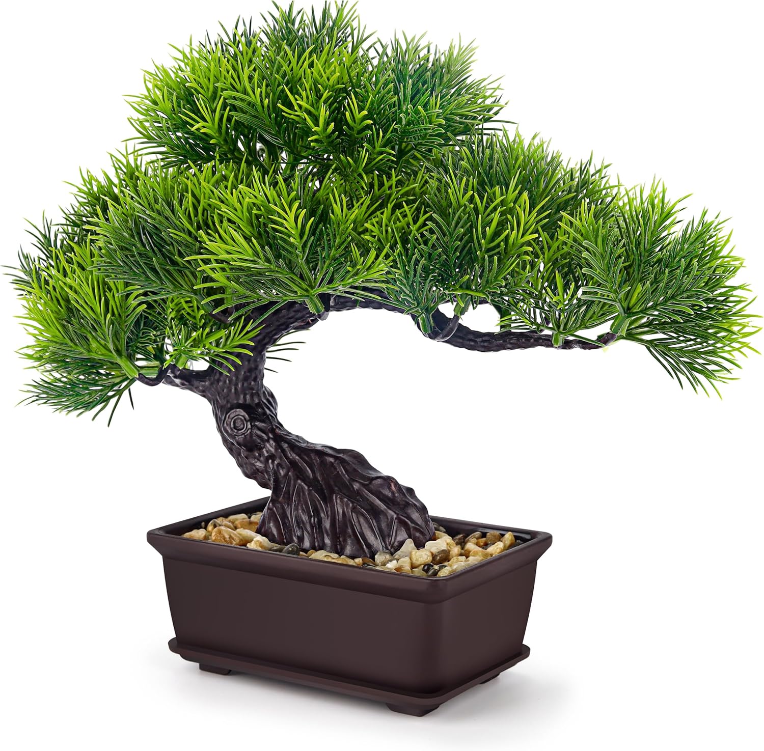 Der Rose 8 Inch Fake Plants Artificial Bonsai