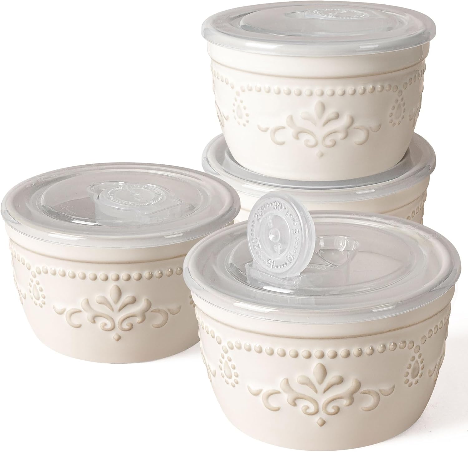 Ramekins with Lids, Creme Brulee Ramekins Oven Safe,