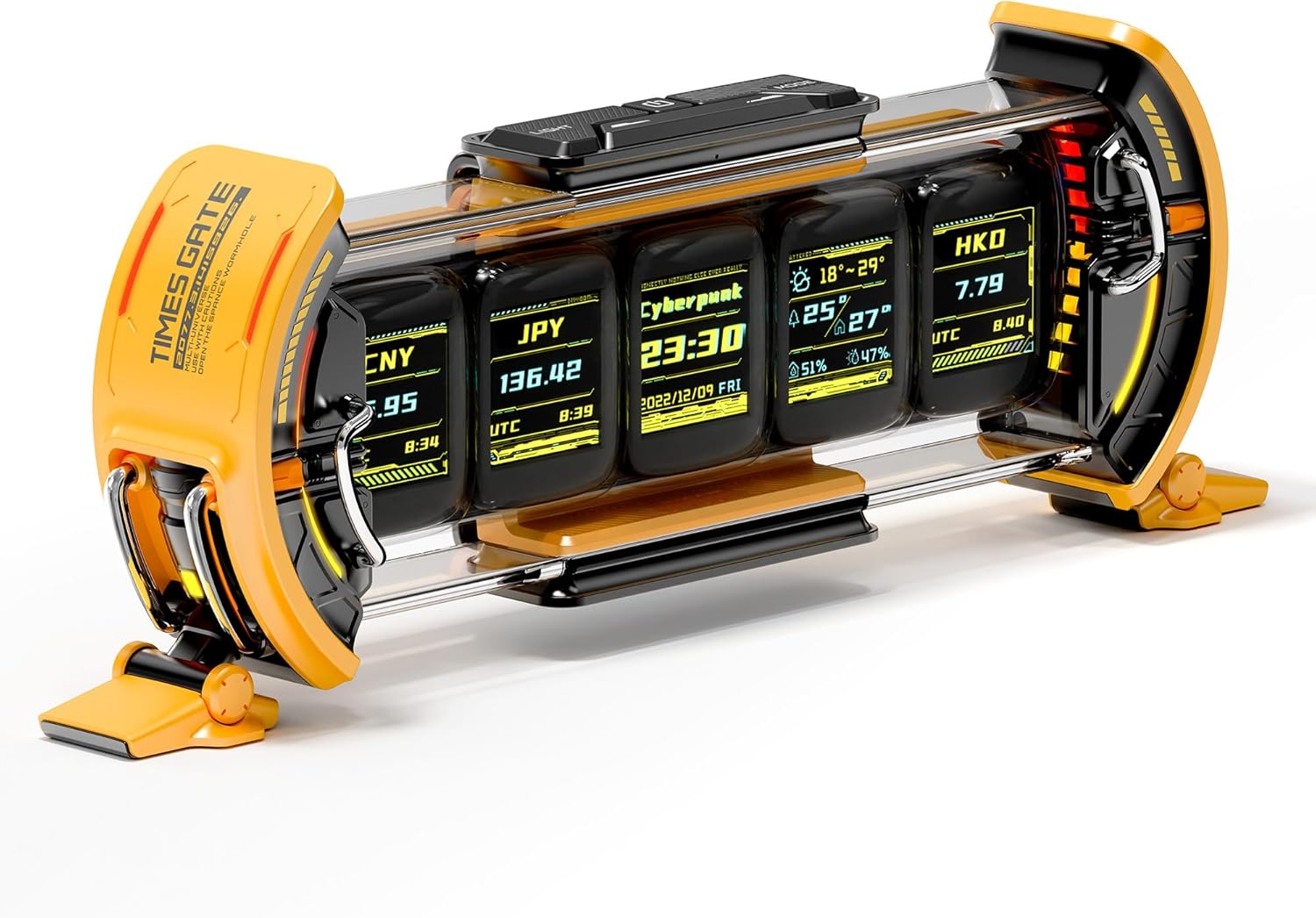 Divoom Times Gate - Cyberpunk Digital Clock with
