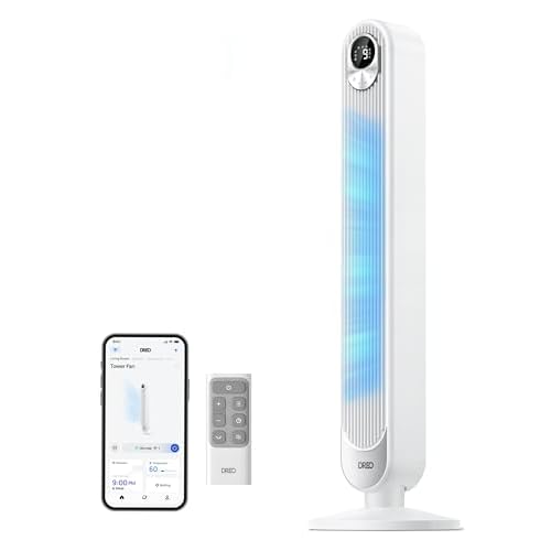 DREO Smart Tower Fan for Bedroom, Floor Standing