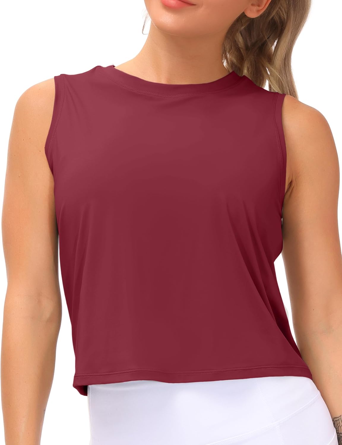 THE GYM PEOPLE Women's Workout Tops in Ice