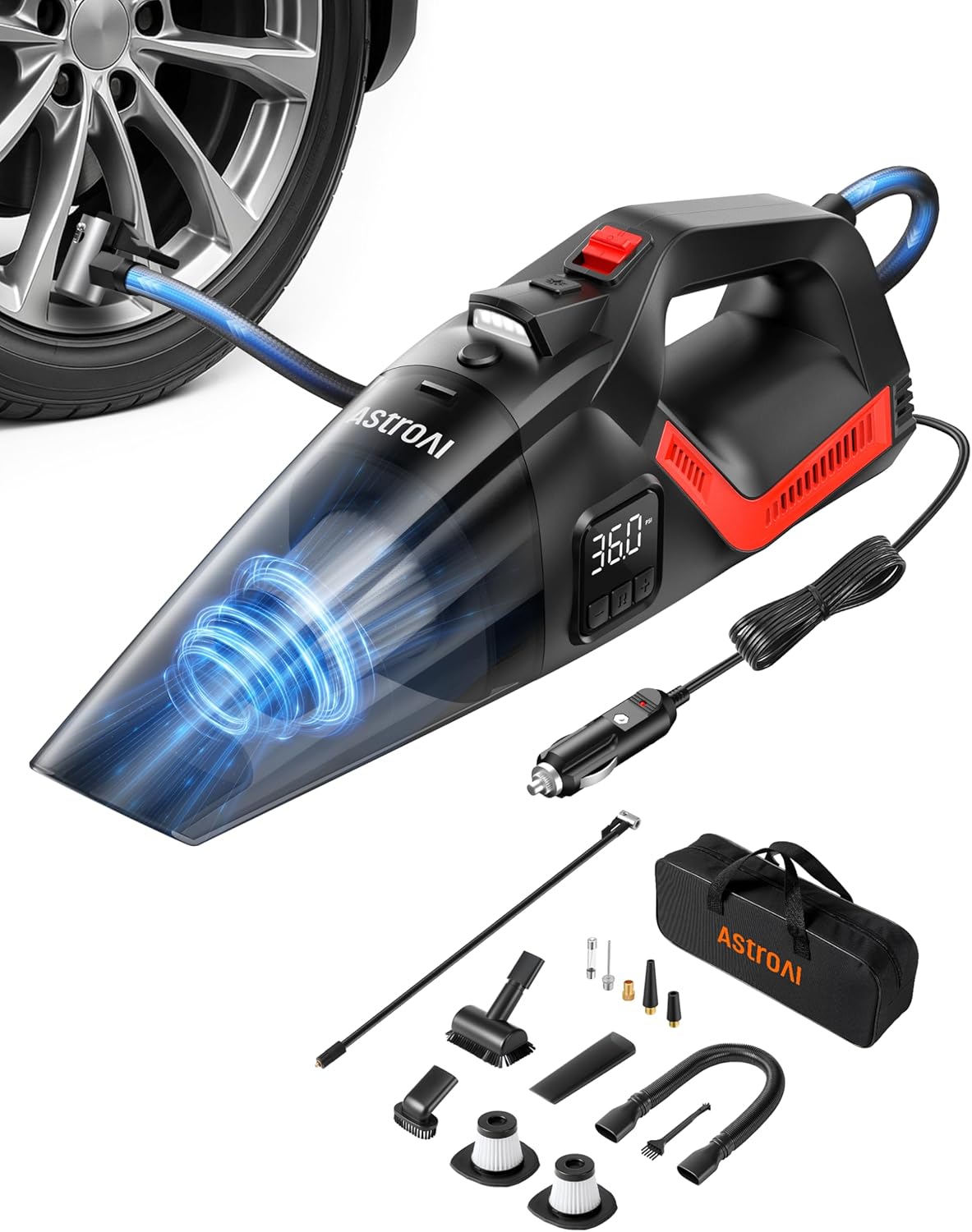 AstroAI 4-in-1 V3 Portable Handheld Car Vacuum Cleaner