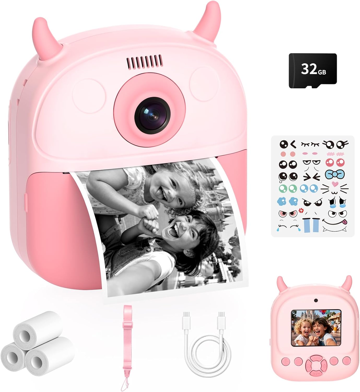 Kids Camera Instant Print, Birthday Gift for Kids