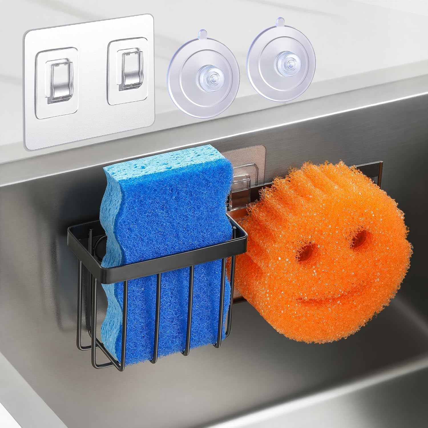 LANDNEOO [Space Saving] Sponge Holder for Kitchen Sink,