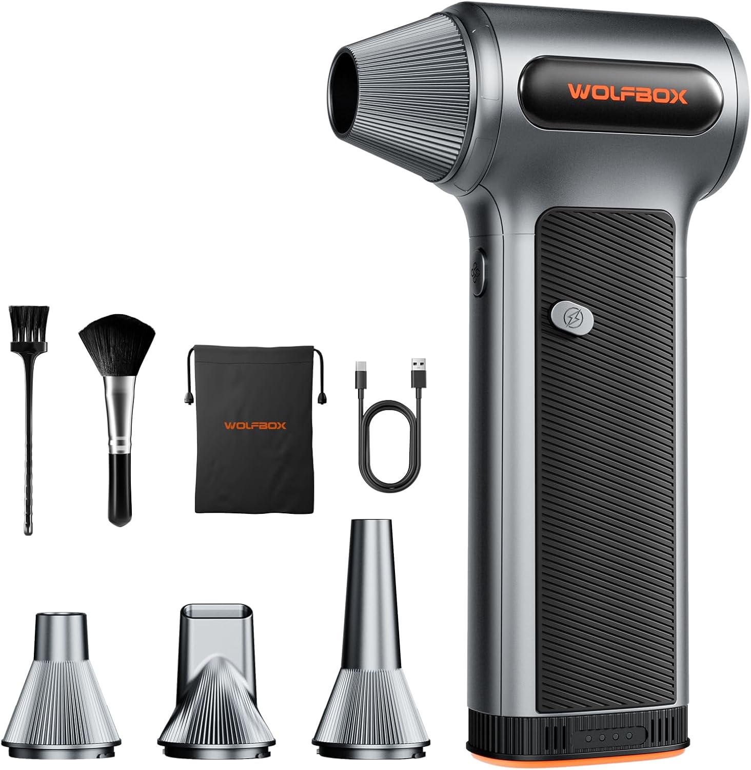 WOLFBOX MF200 Compressed Air Duster with Removable Battery
