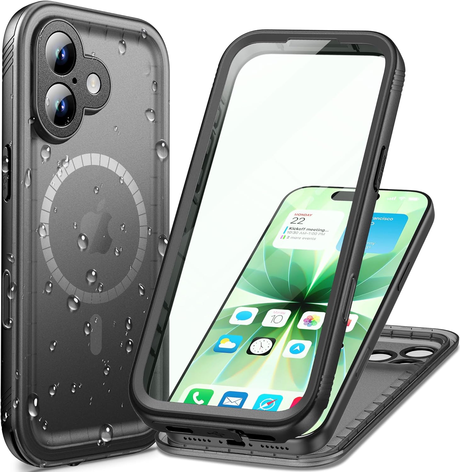 Cozycase Military IP68 Waterproof Case for iPhone 17,