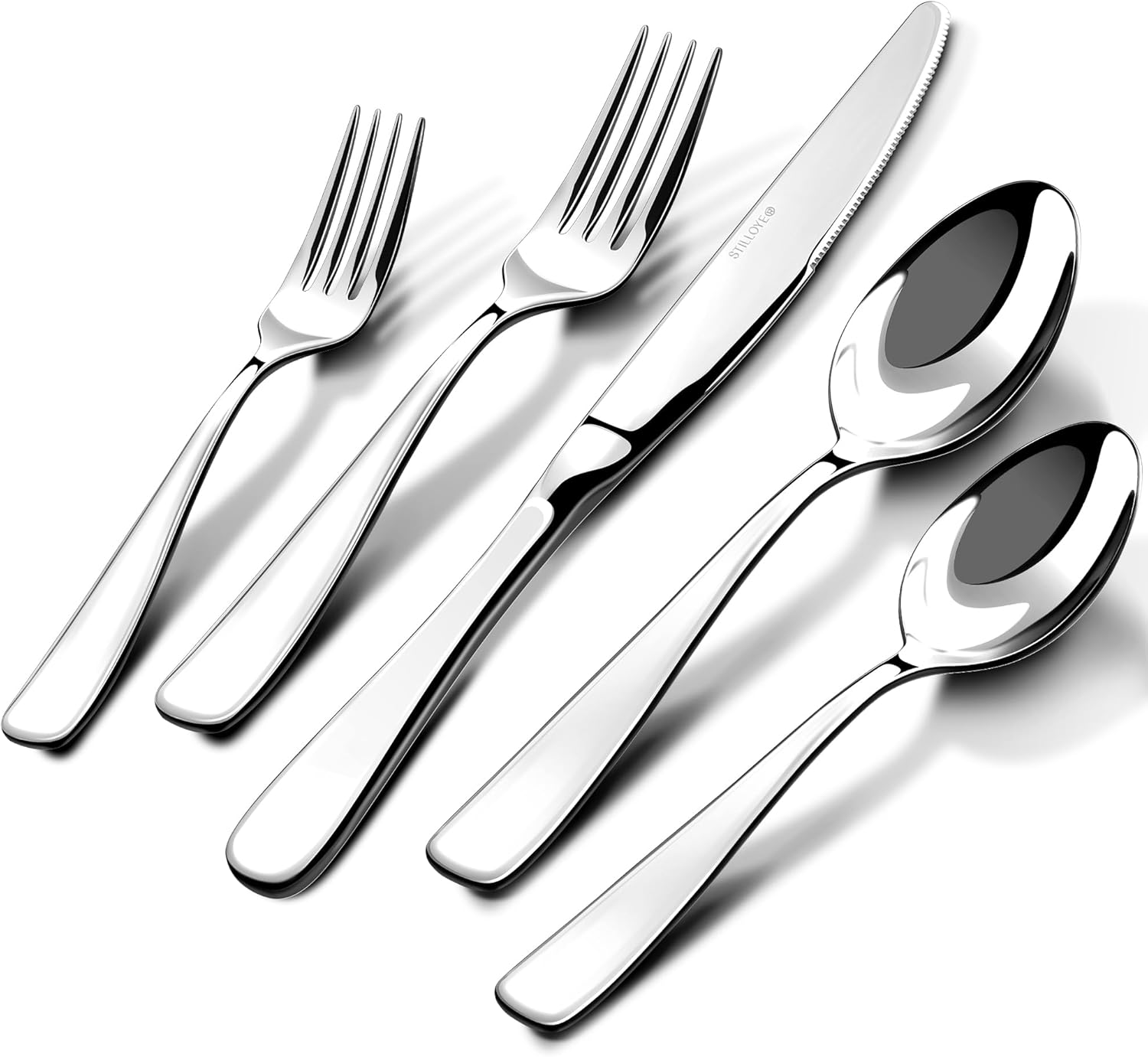Silverware Set for 12, 60 Piece 18/10 Stainless
