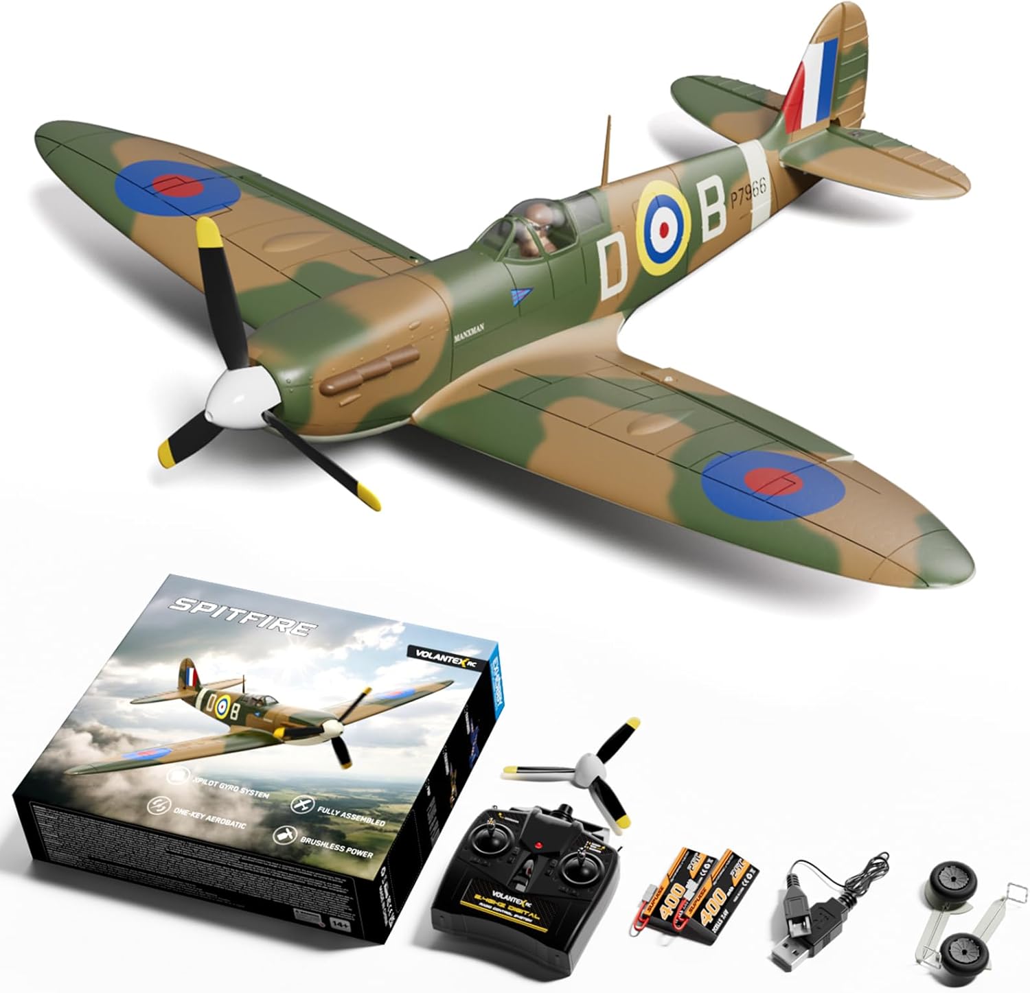 volantexrc Brushless RC Plane, 4 Channel Remote Control