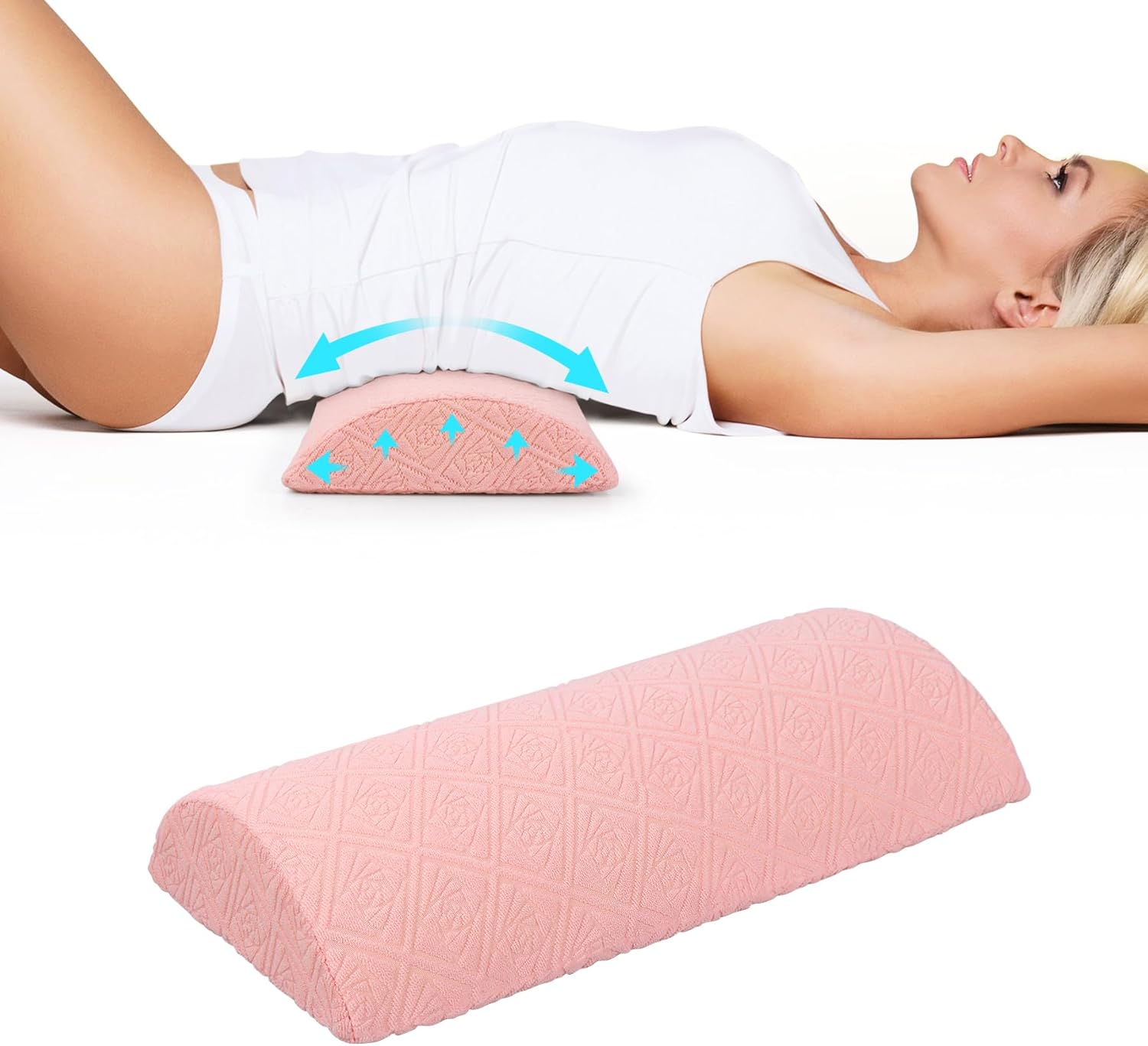 Cozyhealth Soft Small Lumbar Pillow for Sleeping, Memory