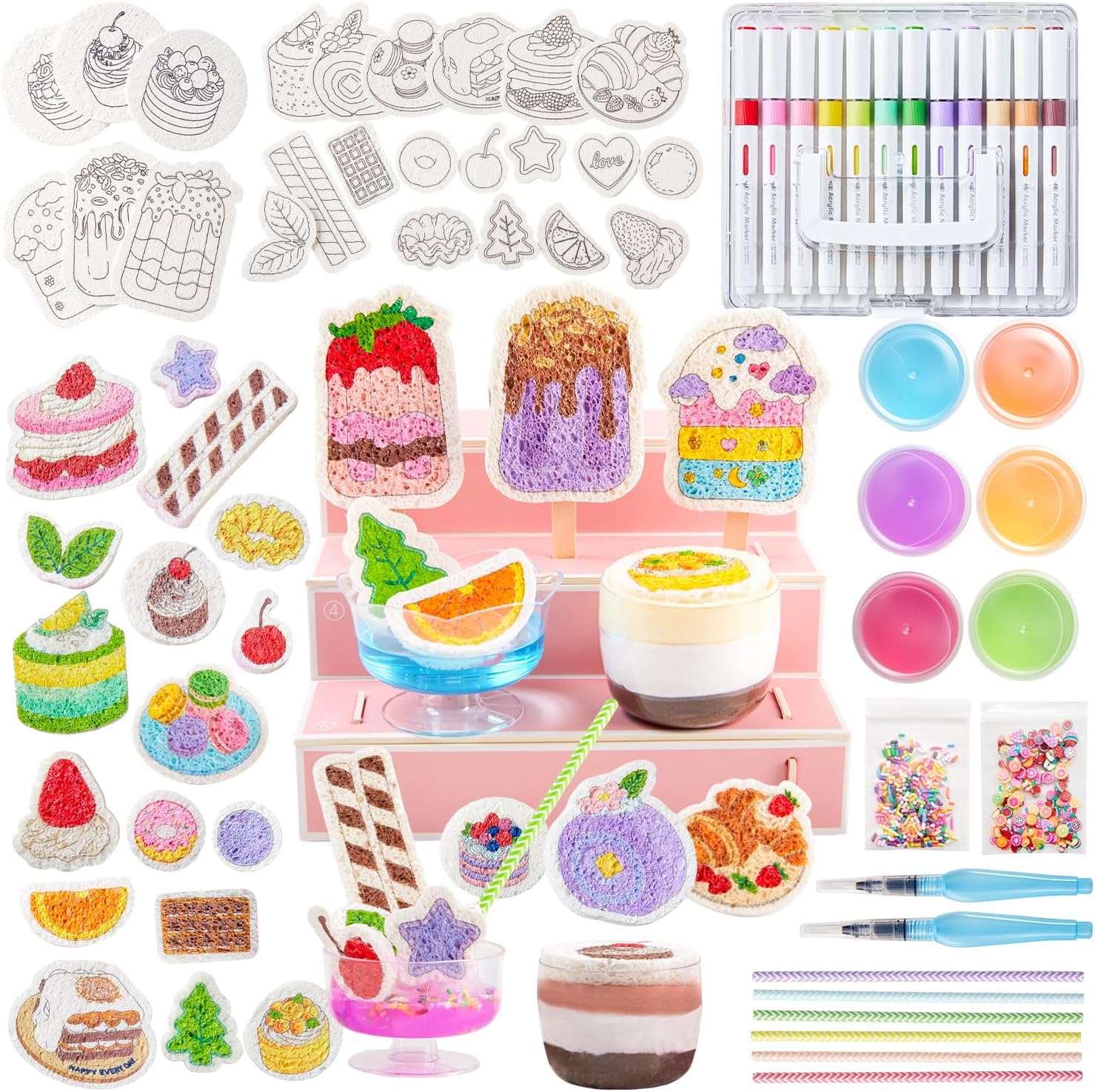 Shuttle Art 105 Pcs Magic Foam Texture Painting