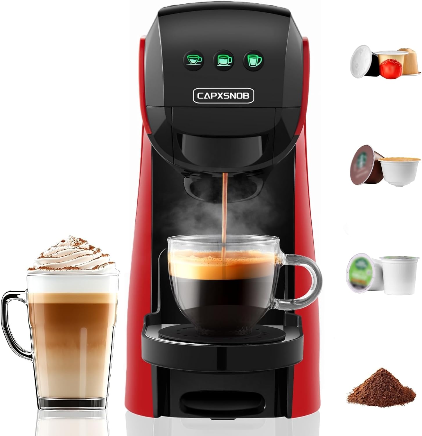 Warriors1 Coffee Maker for Keurig K-Cup, Nespresso Original