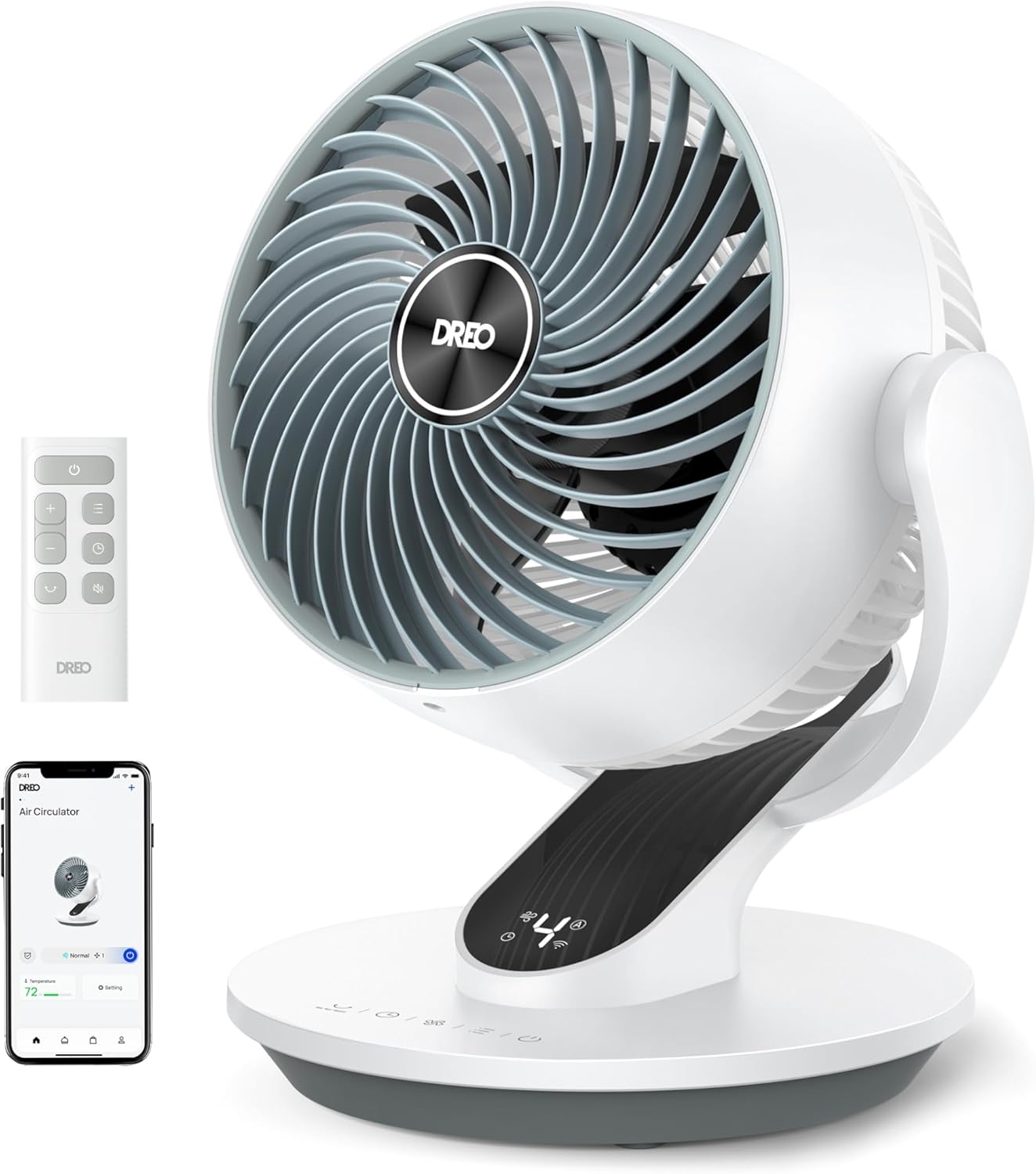 DREO Smart Fan for Bedroom, 120° Vertical and
