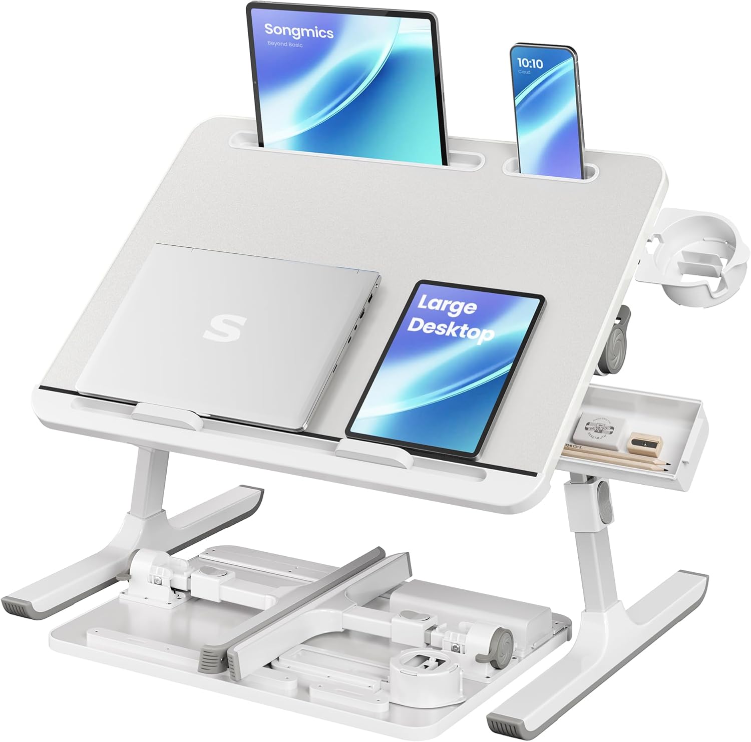 SONGMICS Bed Laptop Desk, Foldable Bed Desk for