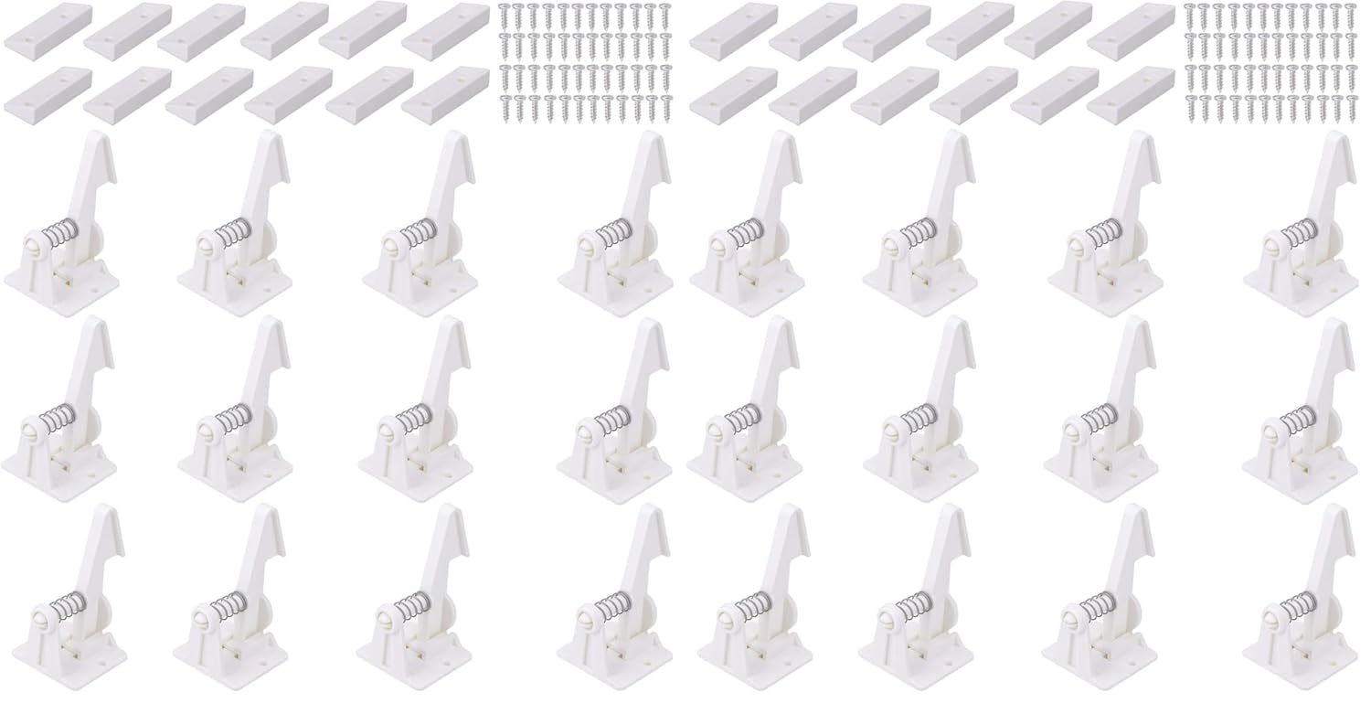 Vmaisi 24 Pack Cabinet Locks Child Safety Latches