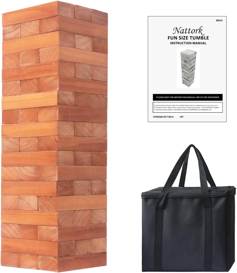 Nattork Giant Tumbling Tower (Stack from 1.77Ft to