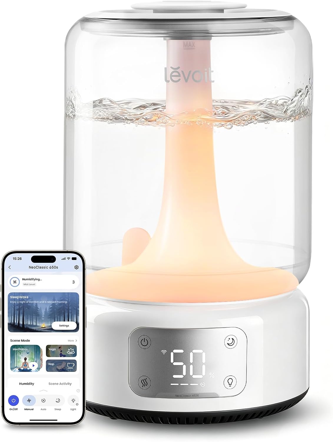 LEVOIT 6.2L Cool-Mist Humidifier for Bedroom and Large