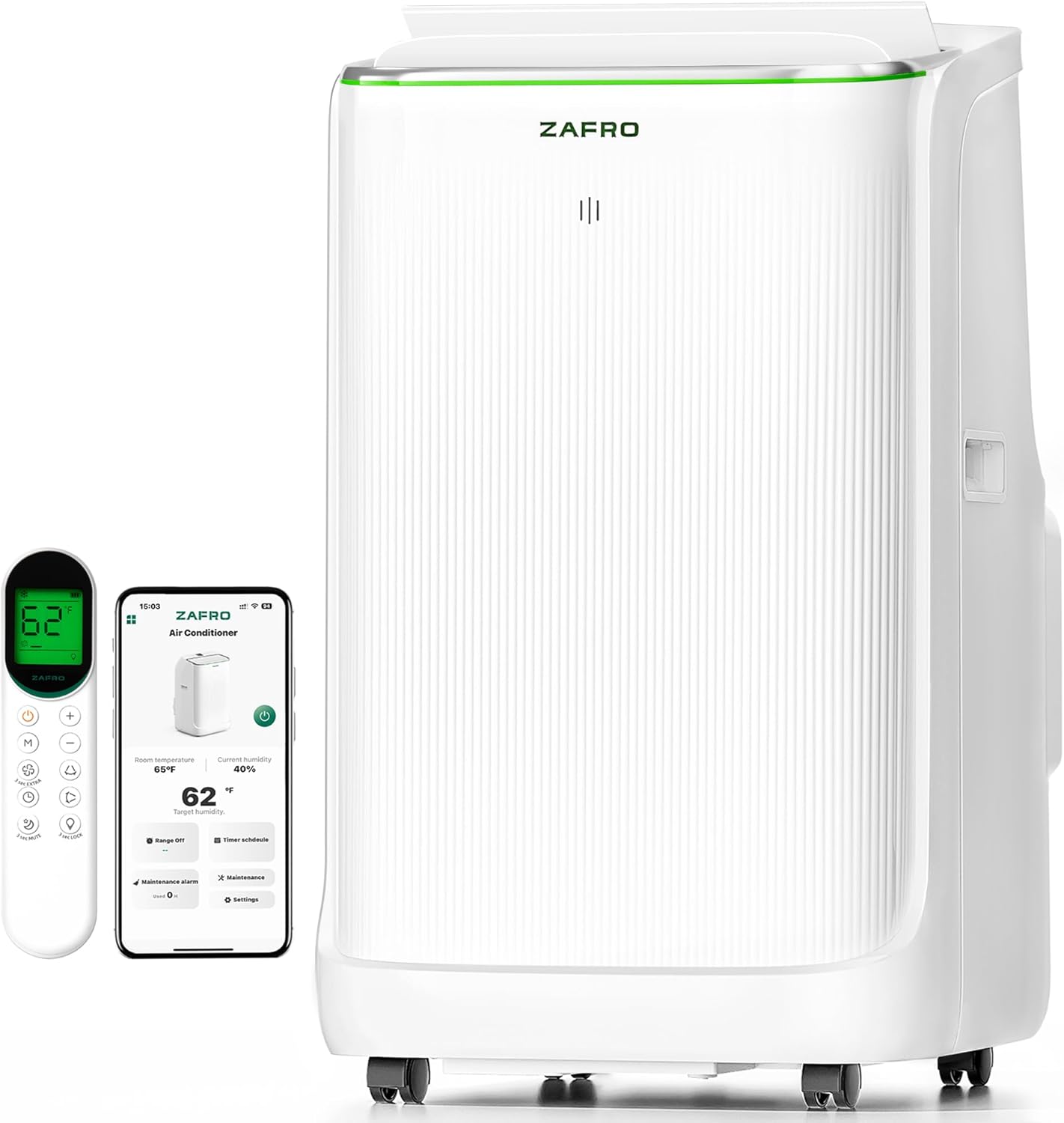 ZAFRO Smart Inverter Portable Air Conditioner, 12000 BTU
