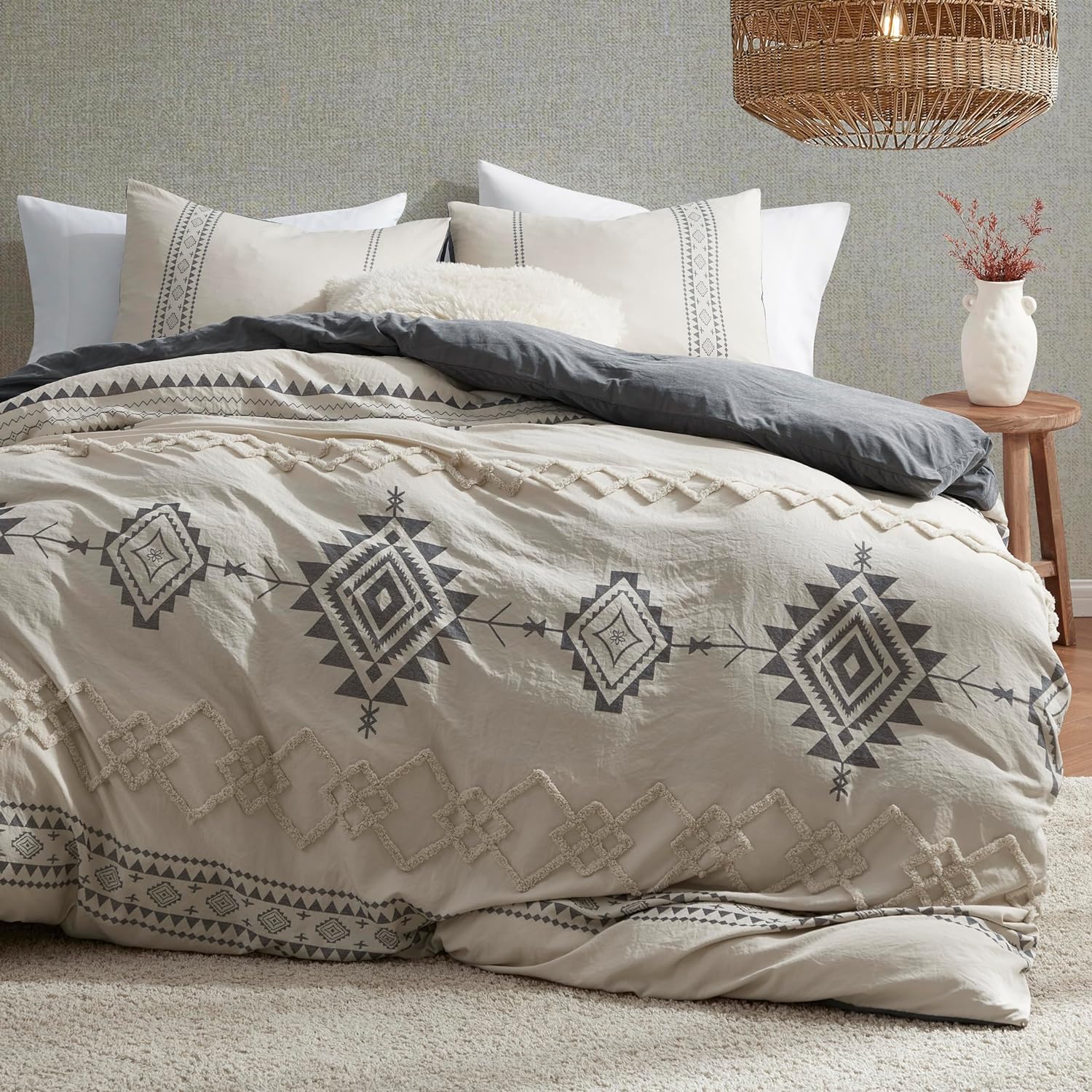 Oli Anderson Boho Duvet Cover Set Twin Size,