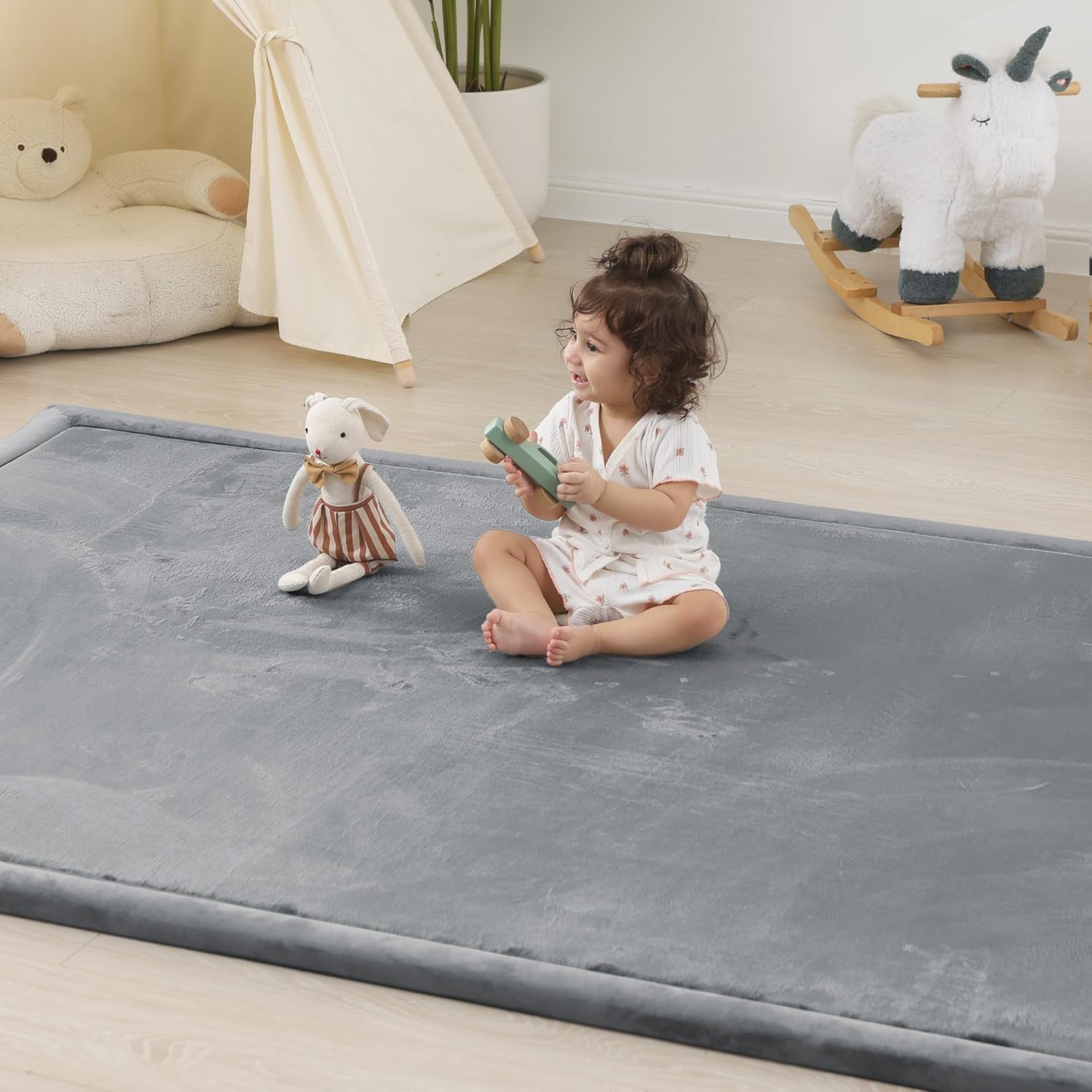 1.5" Thick Padded Baby Play Mat for Floor